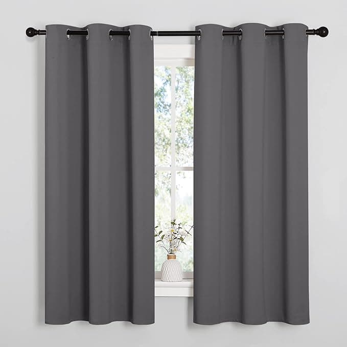 NICETOWN Thermal Insulated Grommet Blackout Curtains (2 Panels)